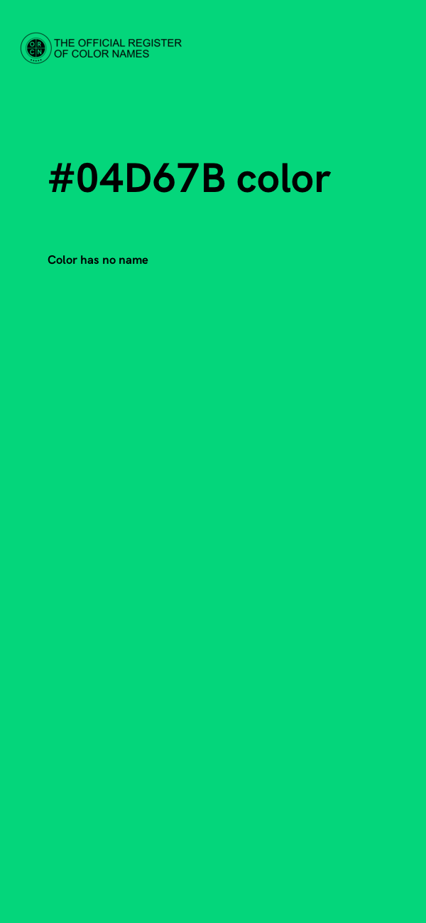 #04D67B color image
