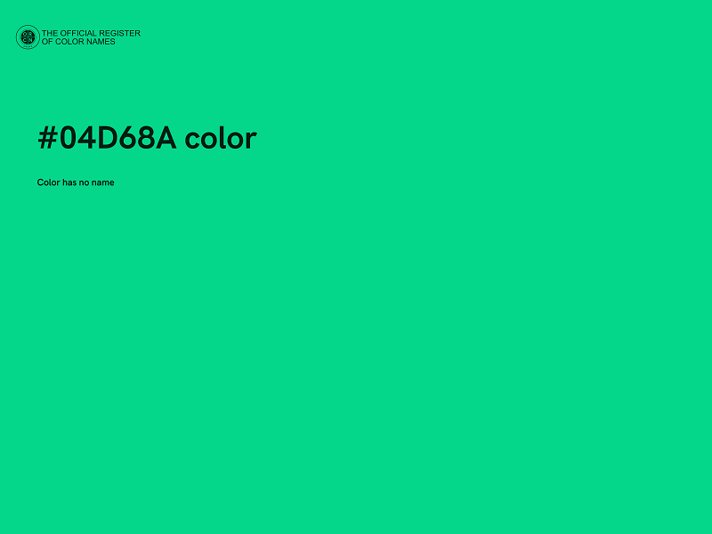 #04D68A color image