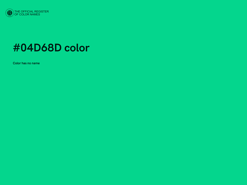 #04D68D color image