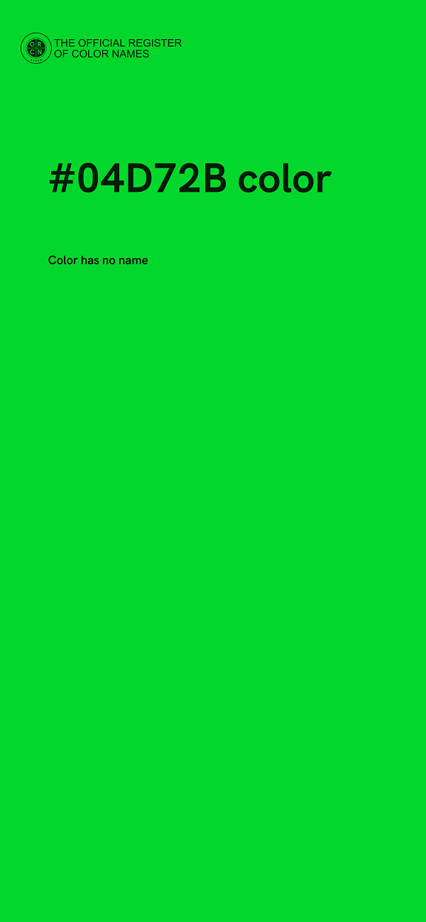 #04D72B color image