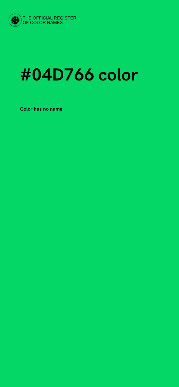 #04D766 color image