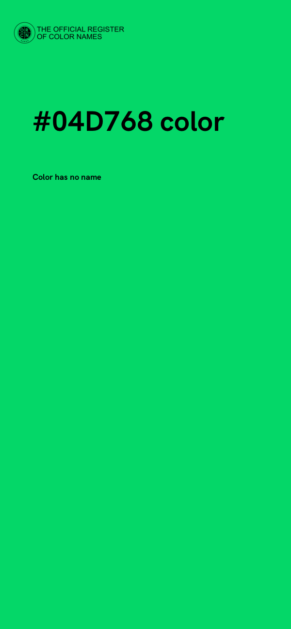 #04D768 color image