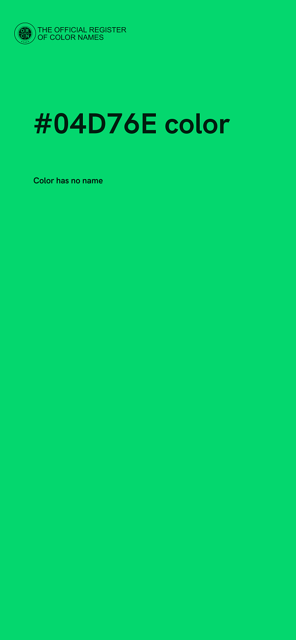 #04D76E color image