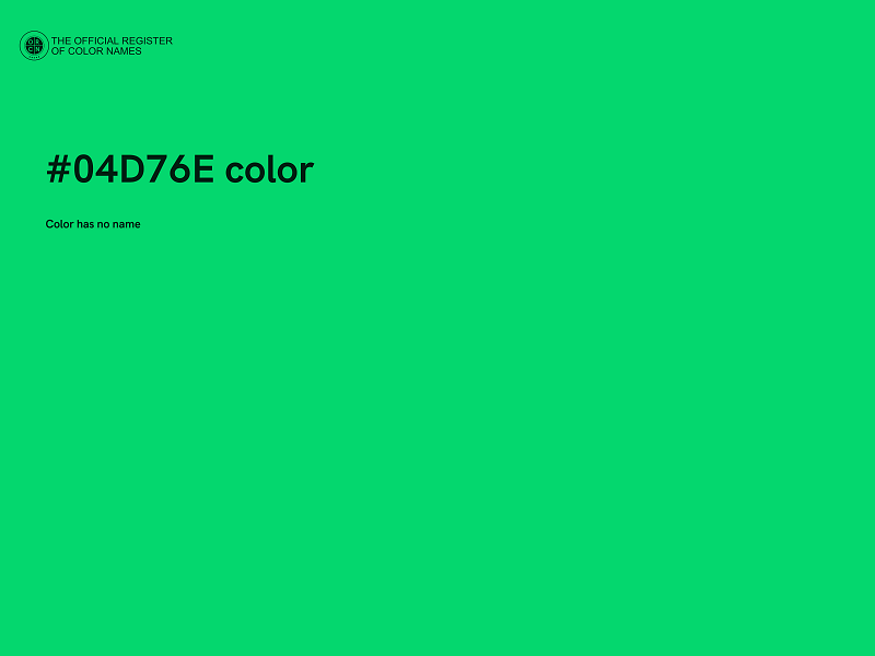 #04D76E color image