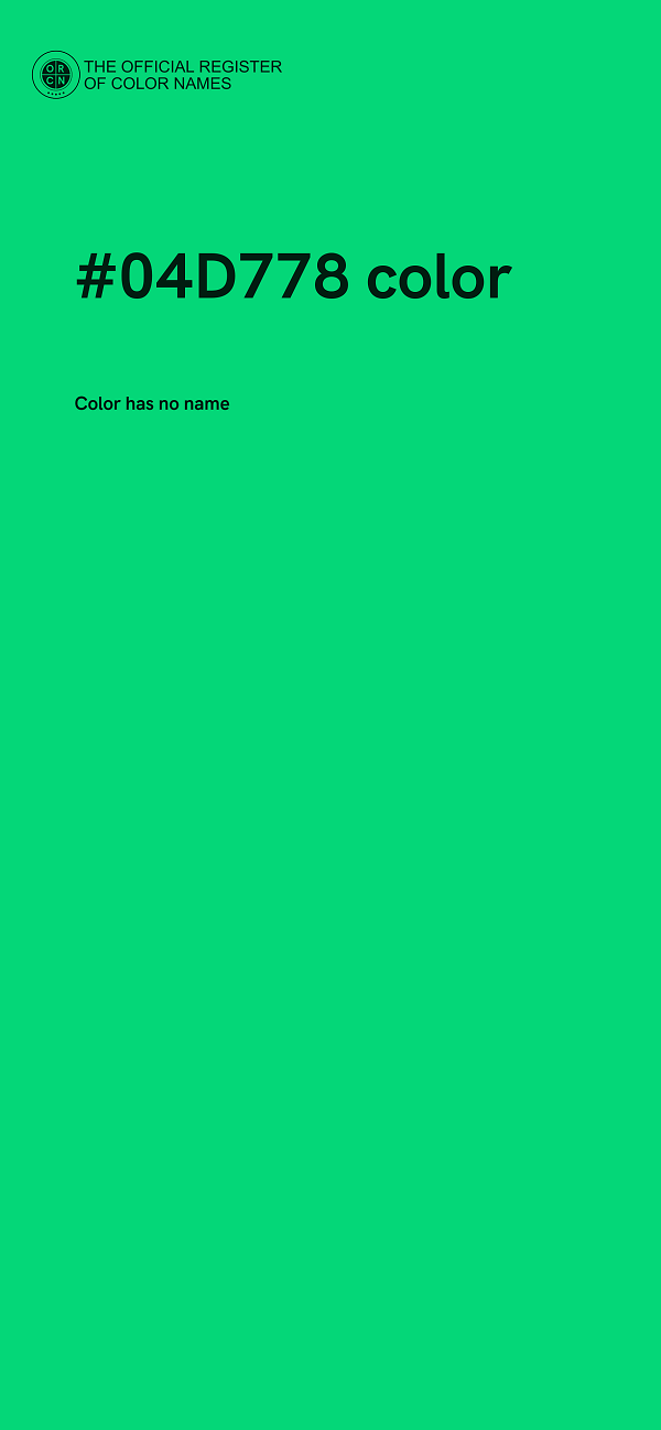 #04D778 color image