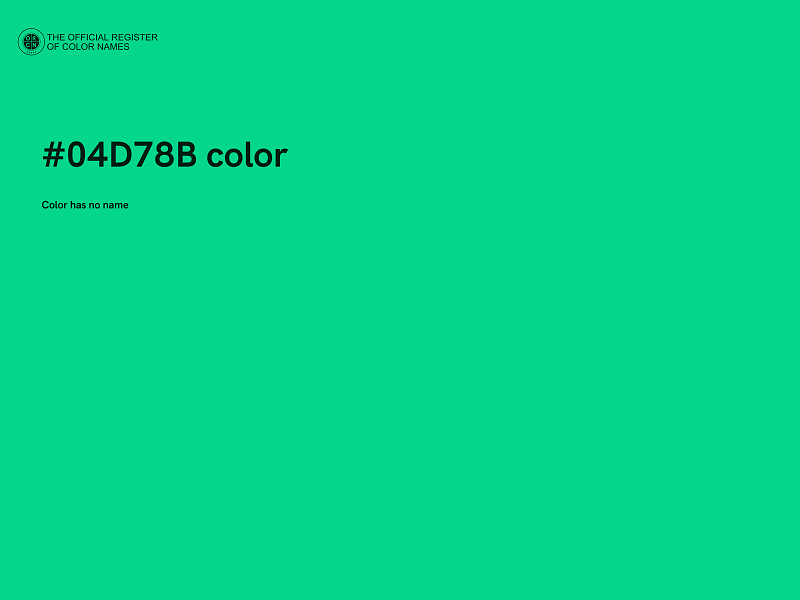 #04D78B color image