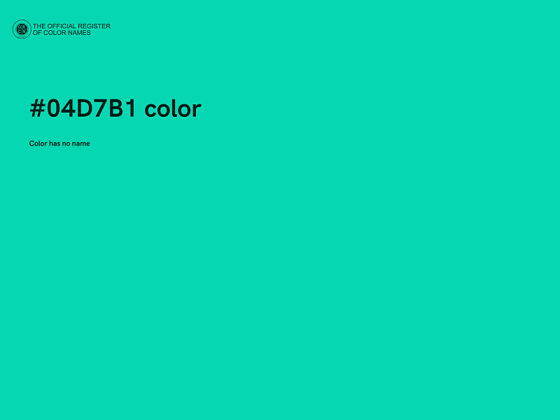 #04D7B1 color image