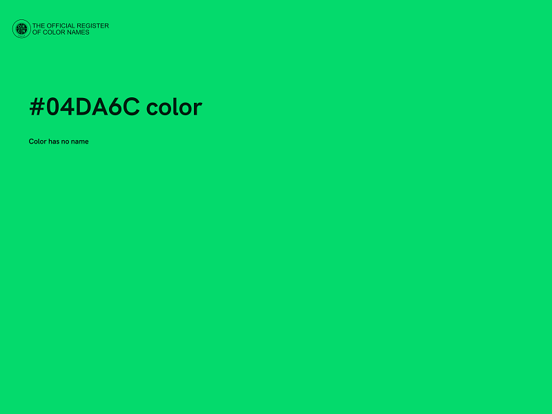 #04DA6C color image
