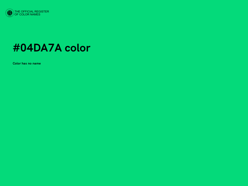 #04DA7A color image