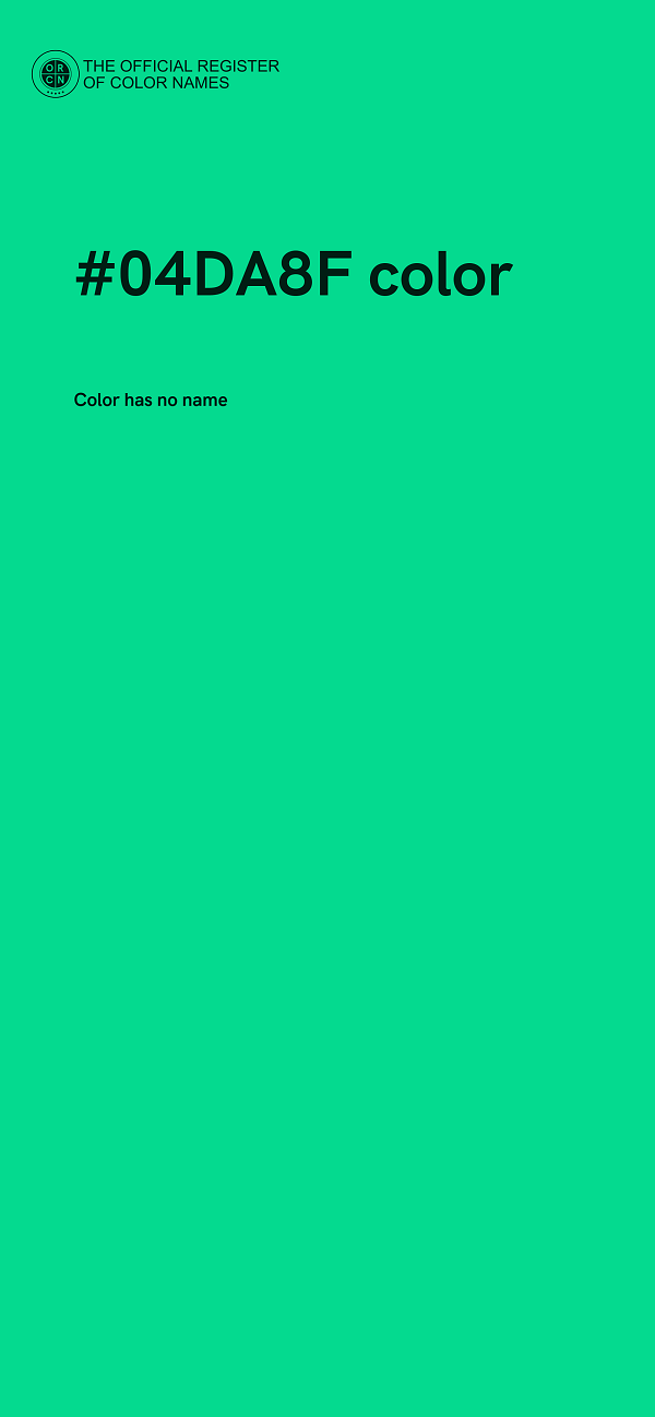 #04DA8F color image