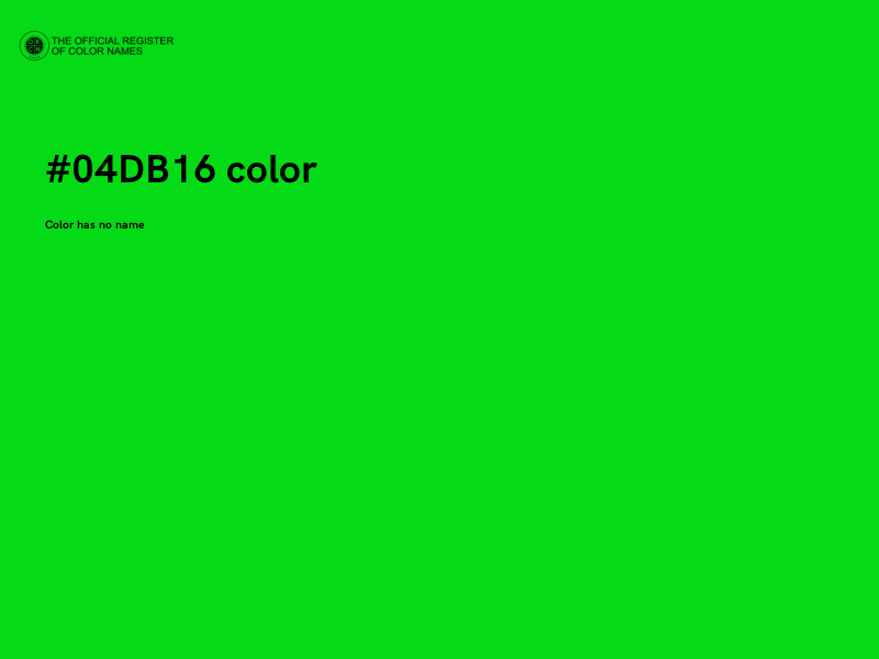 #04DB16 color image