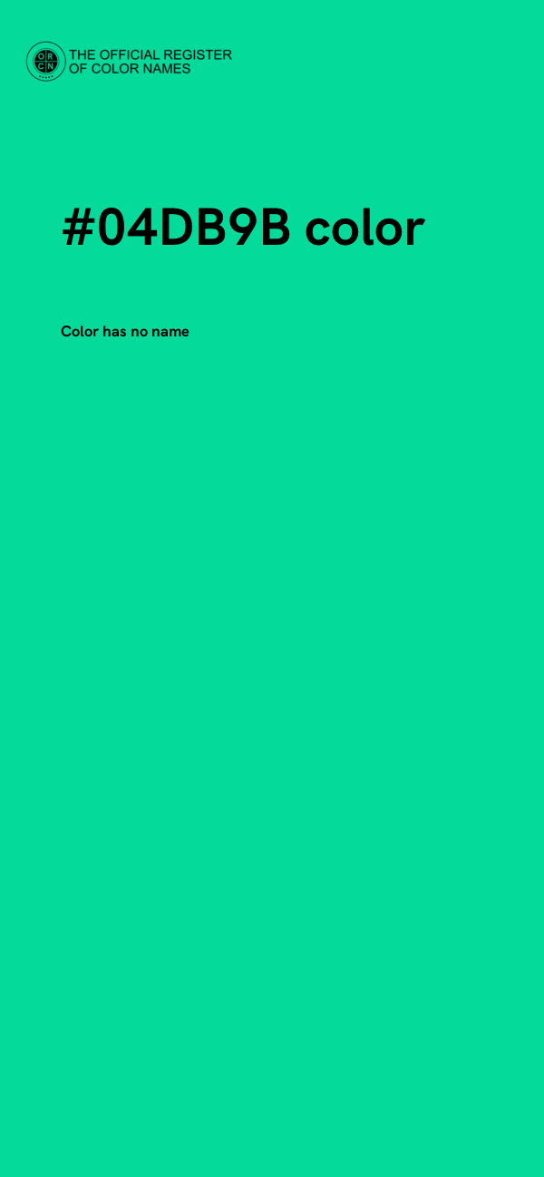 #04DB9B color image