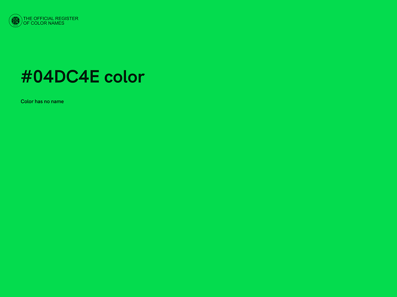 #04DC4E color image