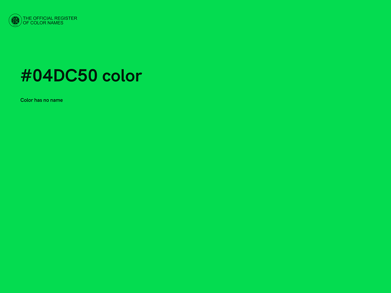 #04DC50 color image