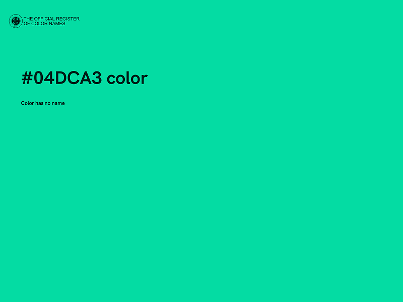 #04DCA3 color image