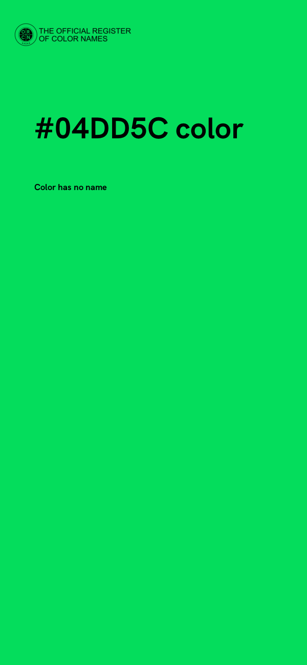 #04DD5C color image