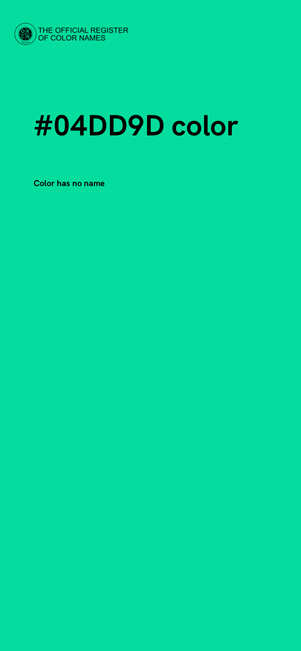 #04DD9D color image