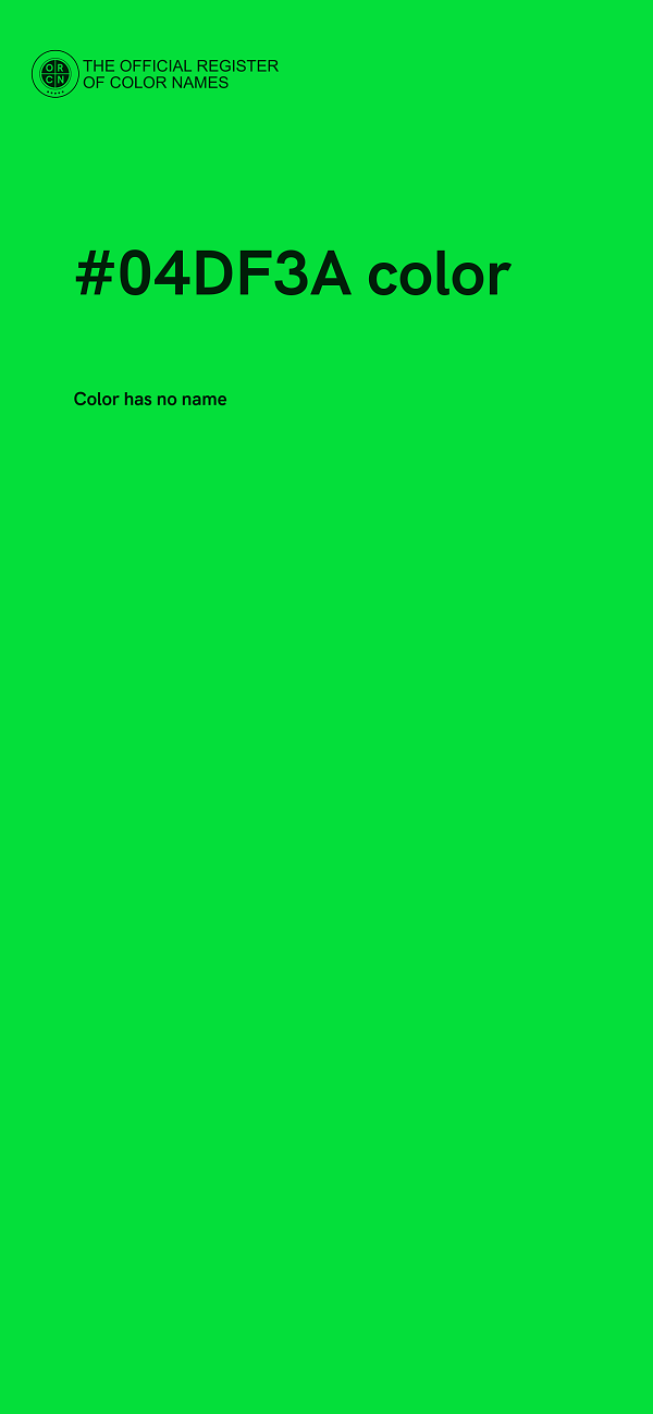 #04DF3A color image