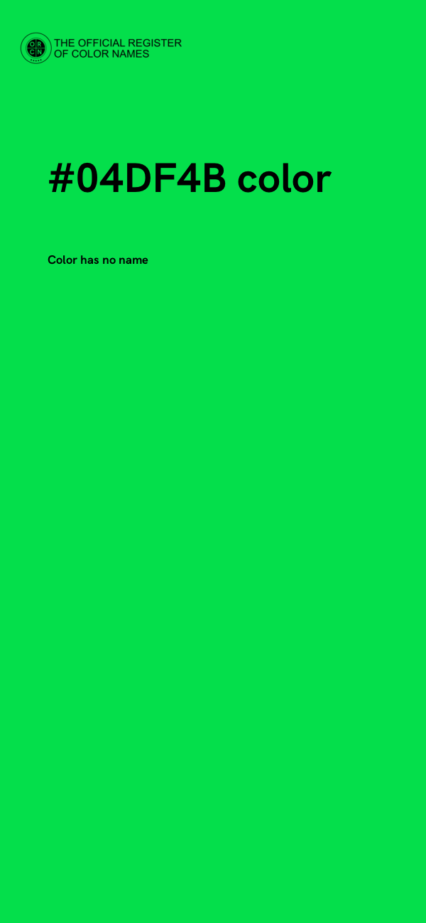 #04DF4B color image