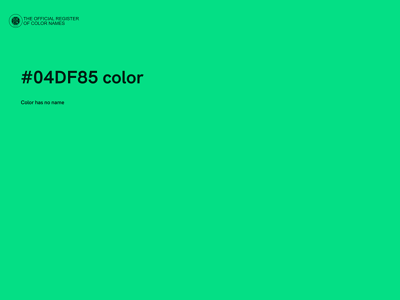 #04DF85 color image