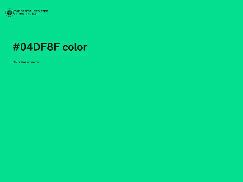 #04DF8F color image