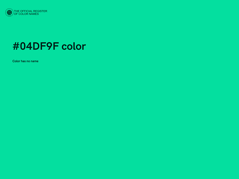 #04DF9F color image