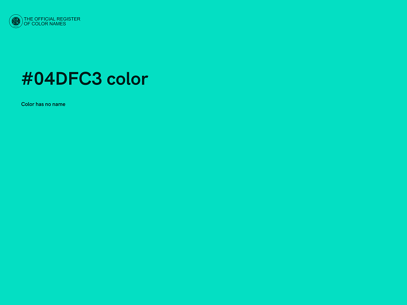 #04DFC3 color image