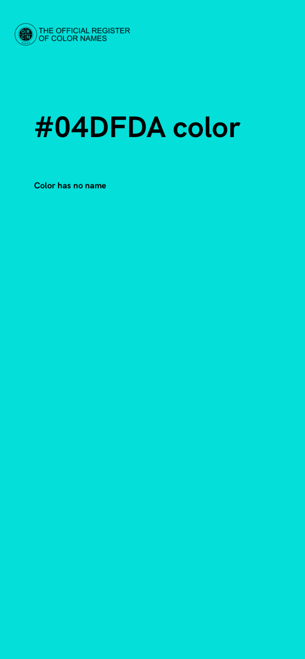 #04DFDA color image