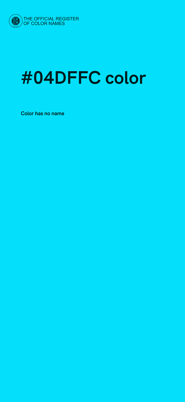 #04DFFC color image