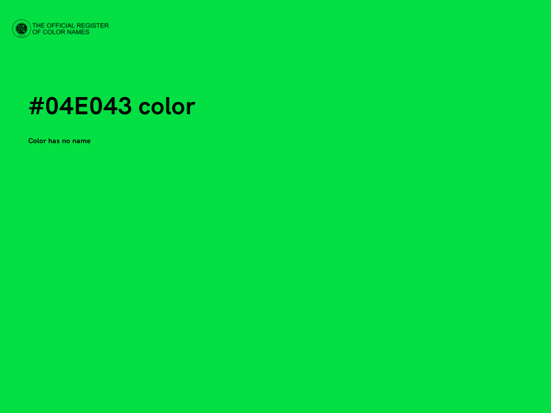 #04E043 color image