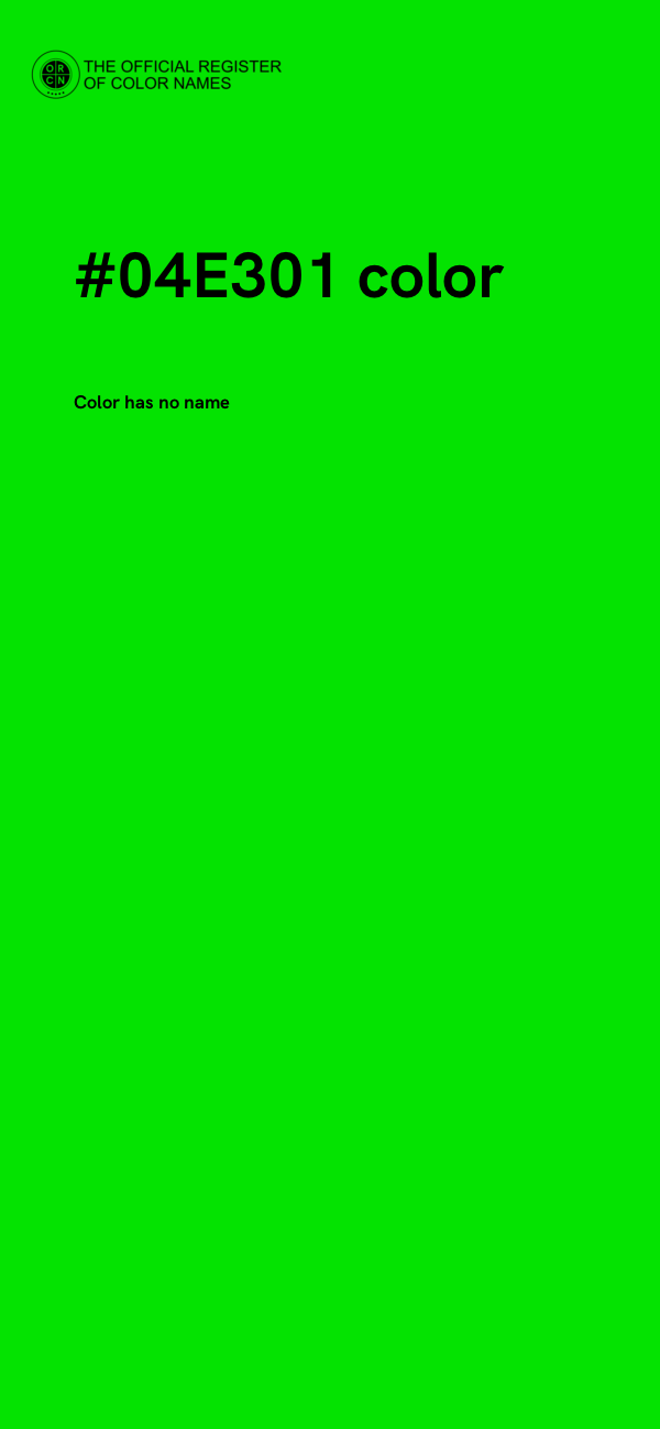 #04E301 color image