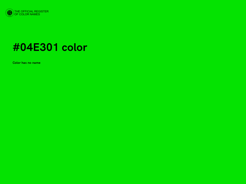 #04E301 color image