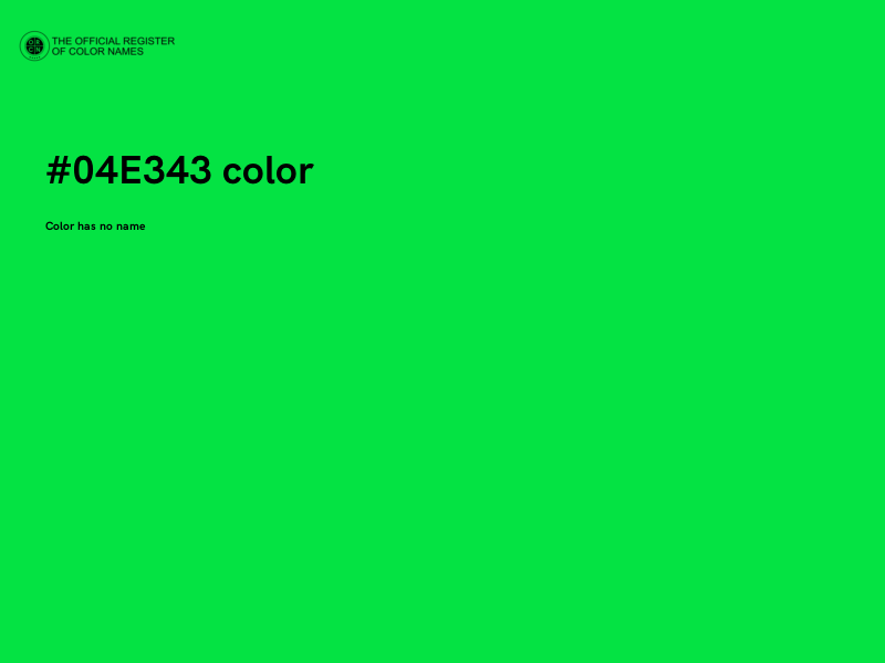 #04E343 color image