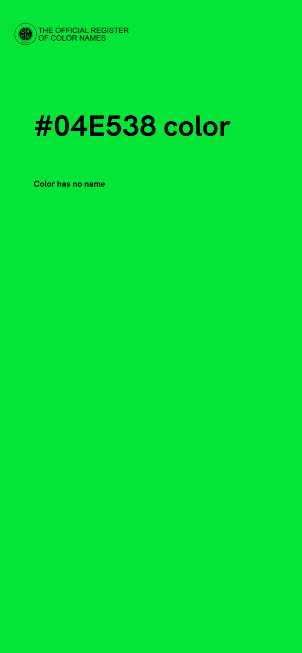 #04E538 color image