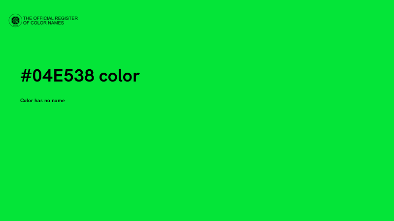 #04E538 color image