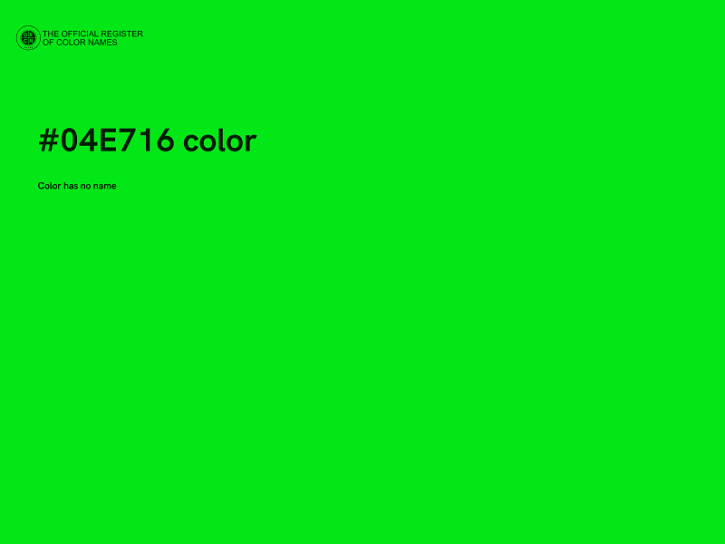 #04E716 color image
