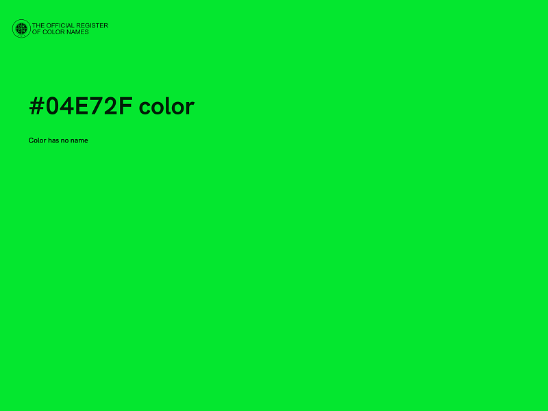 #04E72F color image