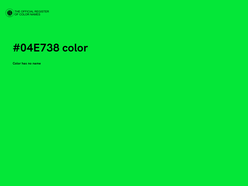 #04E738 color image