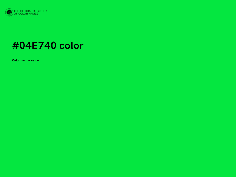 #04E740 color image