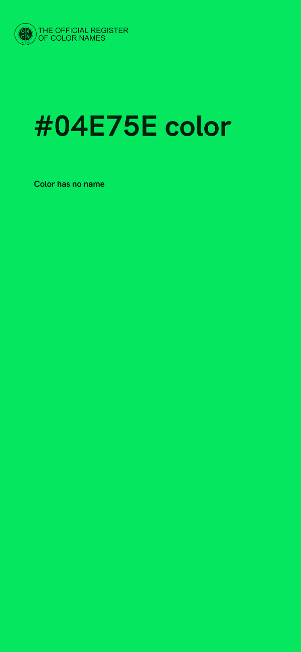 #04E75E color image
