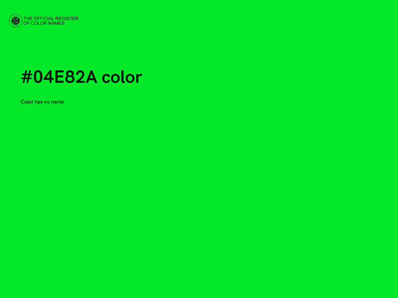 #04E82A color image