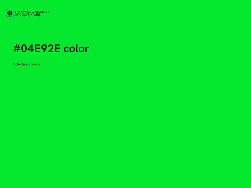 #04E92E color image