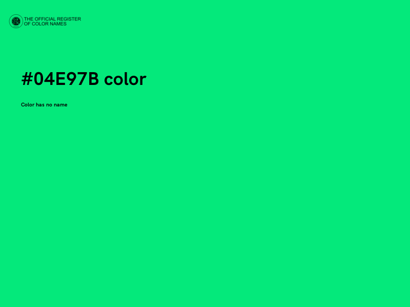 #04E97B color image