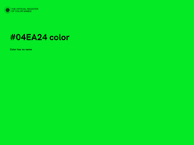 #04EA24 color image