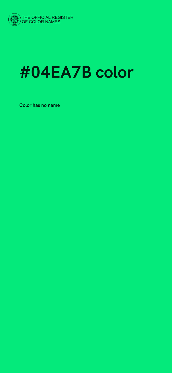 #04EA7B color image