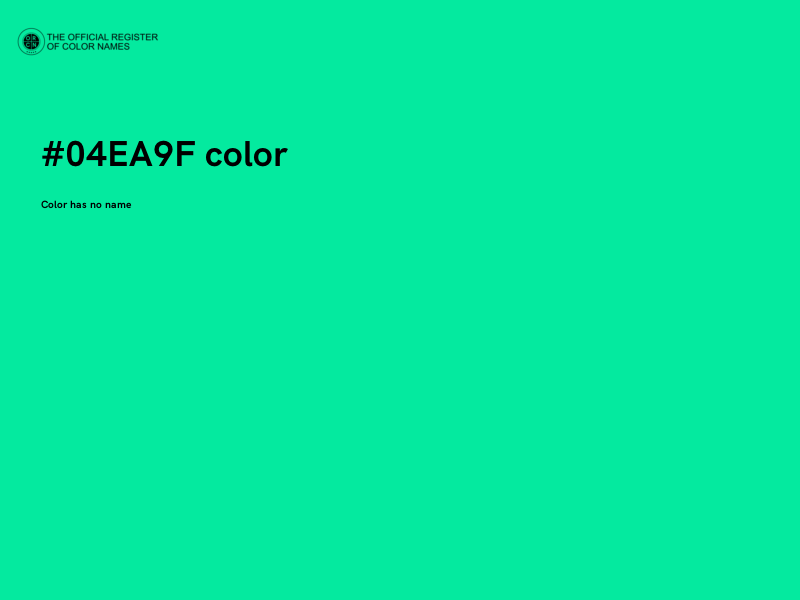 #04EA9F color image