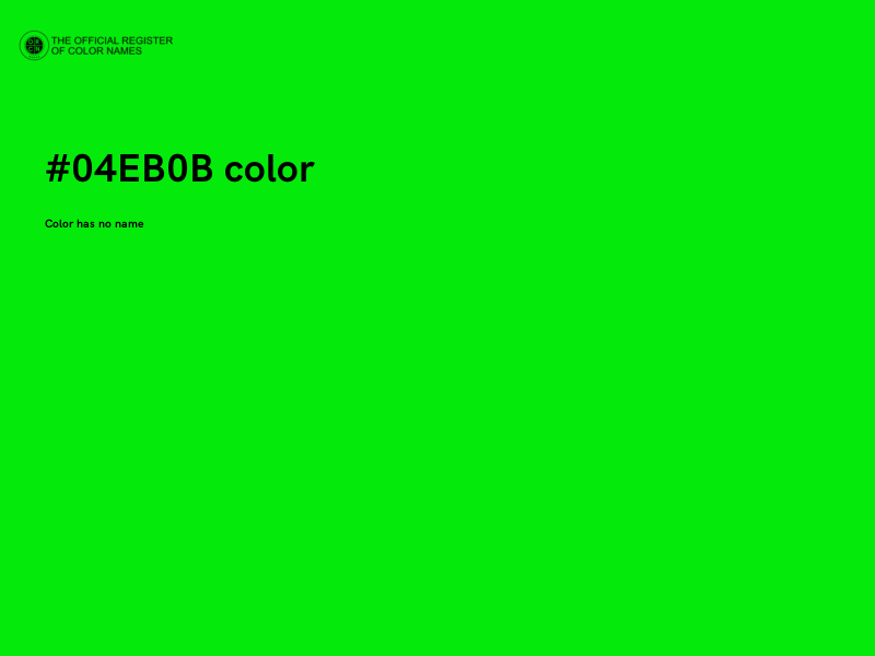 #04EB0B color image