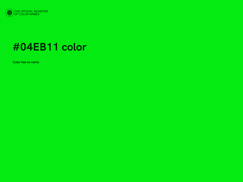 #04EB11 color image