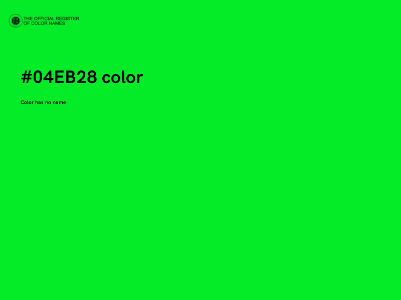 #04EB28 color image