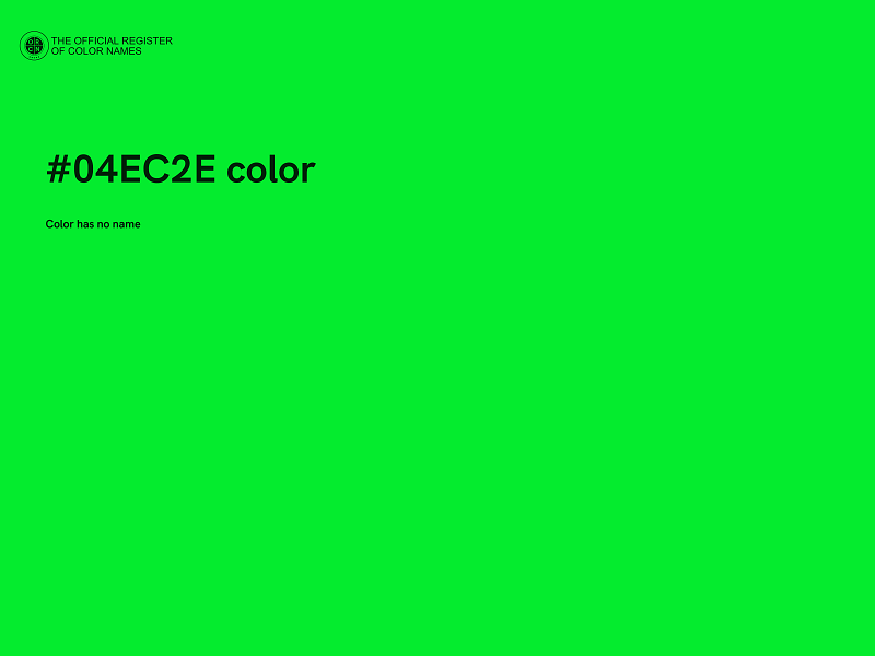 #04EC2E color image